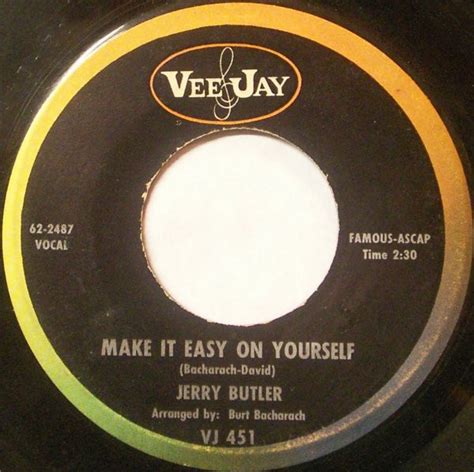 Jerry Butler Make It Easy On Yourself Its Too Late 1962 Vinyl