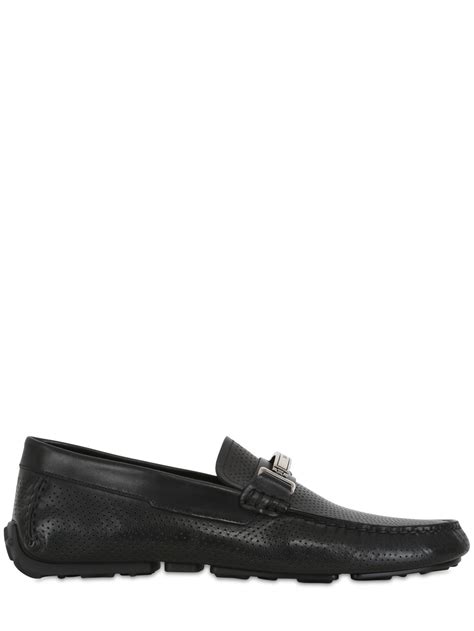 Bally Droteo Leather Driving Shoes In Black For Men Lyst