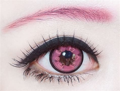 Make Up Contacts Japanese Korean Fashion Heart Heart Girly Make