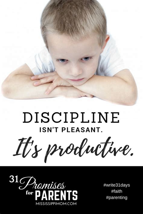 Discipline Isnt Pleasant Its Productive