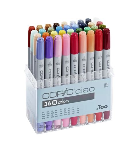 Copic Ciao Double Ended Markers36 Color Set B In Art Markers From