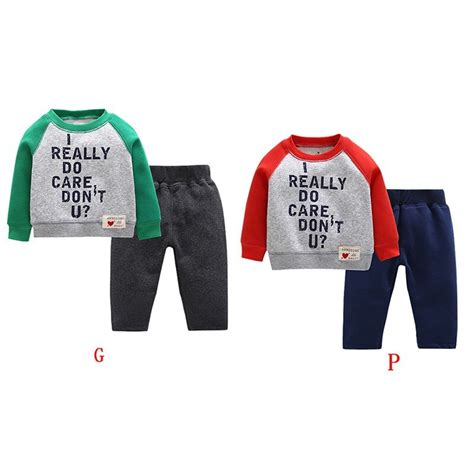 Baby Boys Clothes Set Sports Set Long Sleeved Tops Pants Outfits Kids