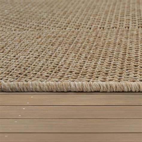 Einzigartige teppiche nach maß eignen sich perfekt, wenn die üblichen standardgrößen nicht passen. In- & Outdoor Teppich Sisal Optik Natürlicher | teppich.de