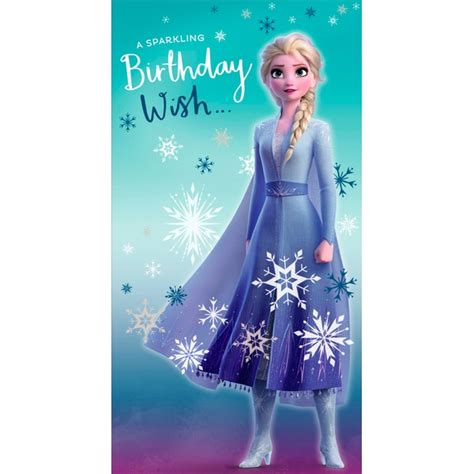 Disney Frozen Elsa Birthday Card Smyths Toys Ireland