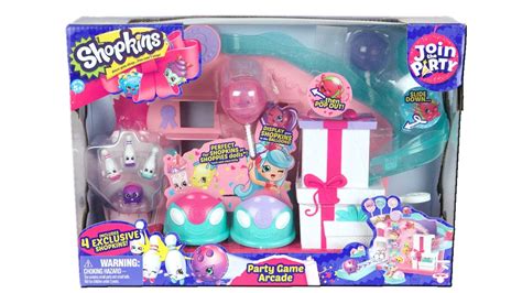 Shopkins Season 7 Join The Party Party Game Arcade Playset Unboxing Toy