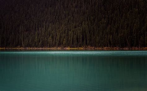 Download 3840x2400 Wallpaper Mountains Trees Lake Minimal Nature