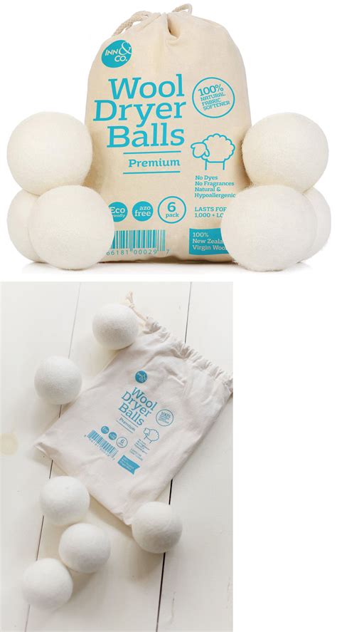 fabric softeners 172212 organic wool dryer balls 6 pack xl 100 organic new zealand wool