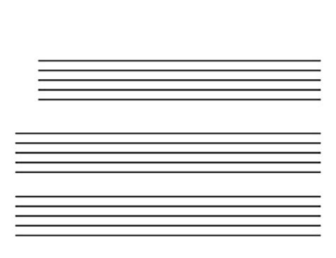 View, download and print music staff paper large pdf template or form online. Blank Sheet Music | Landscape, Kid size no clef