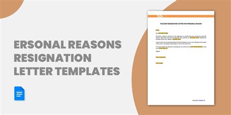 12 Personal Reasons Resignation Letter Templates Pdf Doc