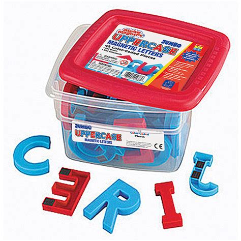 Educational Insights Color Coded Jumbo Uppercase Alphamagnets Set Of