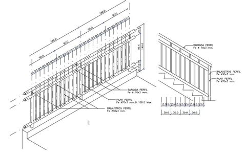 Staircase Construction Details Of School Dwg File Cadbull