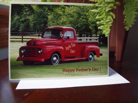 Fathers Day Card Old Ford Truck Note Card Blank Card By Cardhugs Old