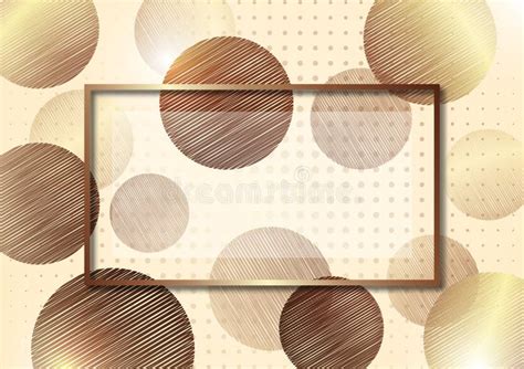 Abstract Circles From Doodles On A White Background Halftone Frame