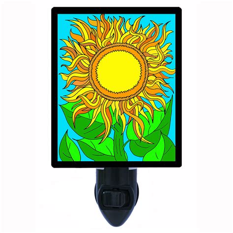 Cartoon Sunflower Night Light Designs
