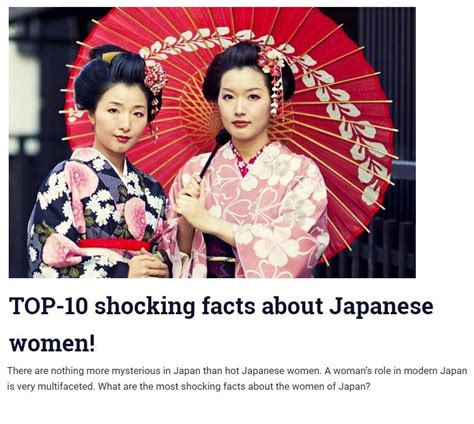 Top 10 Shocking Facts About Japanese Women Women Japanese Women Japan Woman