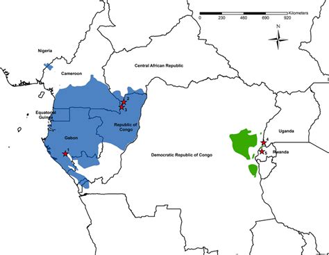 Western Lowland Gorilla Habitat Map