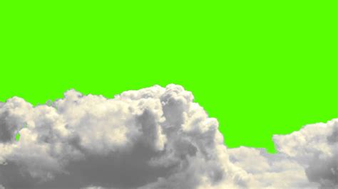 Real Clouds On A Green Screen Background Free Royalty Stock Footage
