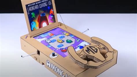 Make Your Own Among Us Game Entirely Out Of Cardboard