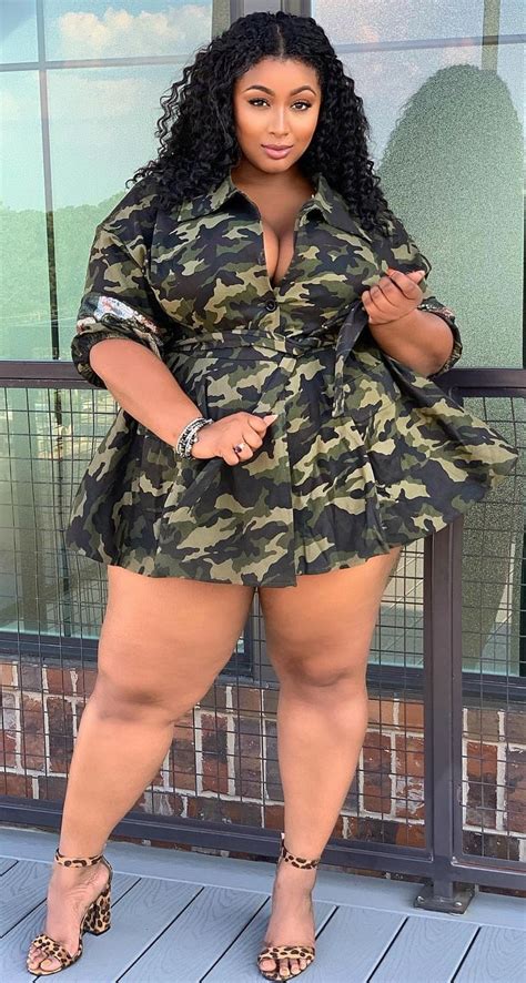 Camouflage Dress Camouflage Fashion Curvy Women Fashion Plus Size