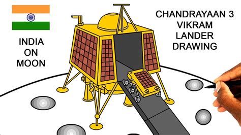 Chandrayaan Vikram Lander Drawing How To Draw Chandrayaan Drawing