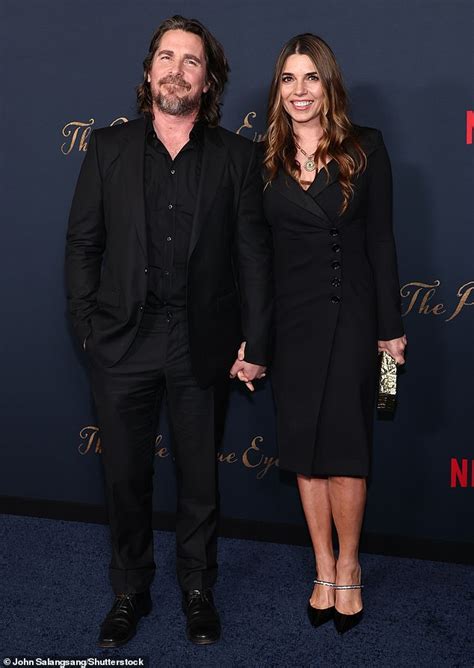 Christian Bale And Wife Sibi Blazic Match In Black For The Pale Blue Eye La Trends Now