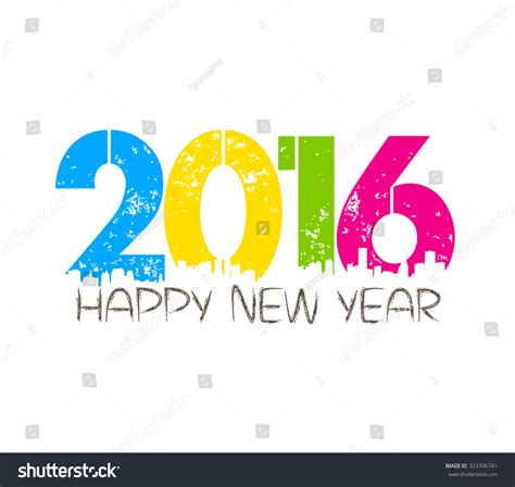 Happy New Year 2016 Stock Vector Illustration 323396741 Shutterstock