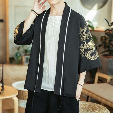 Mens Short Sleeve Kimono Japanese Clothing
