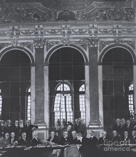 Signing Treaty Of Versailles 1919 Photograph By Omikron Pixels