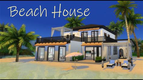 Modern Beach House♡ Sims 4 Speed Build Cc Links In Description