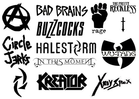 Vinyl Decal Heavy Metalpunk Band Logos Etsy