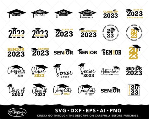 2023 Graduation Svg Bundle Class Of 2023 Svg Senior 2023 Etsy India
