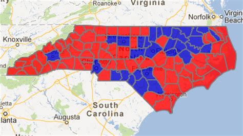 County By County Breakdown Of How North Carolina Voted For President