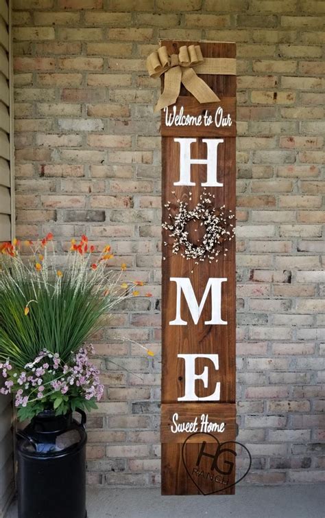 Welcome Signs Front Door Wooden Welcome Signs Front Porch Signs Diy
