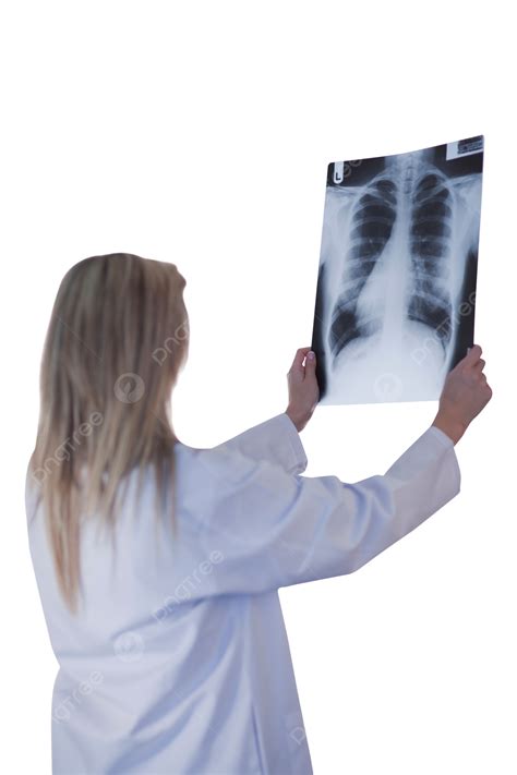 Doctor Looking At An Xray Surgical Copy Showing Graph Health Png