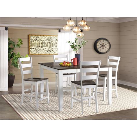 Intercon Kona Transitional 5 Piece Pub Table And Chair Set Rifes