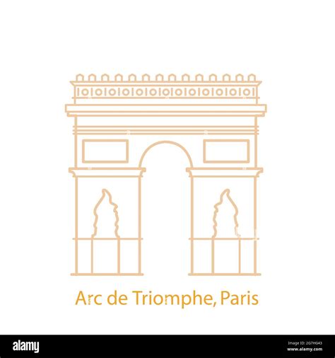 Arc De Triomphe Monument In Paris France Triumphal Arch Of The Star