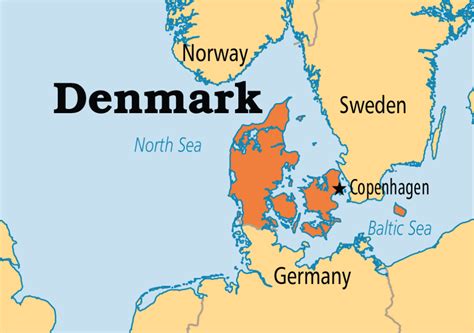 Location Copenhagen Denmark Map