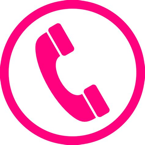 Pink Phone Icon Clip Art At Vector Clip Art Online Royalty