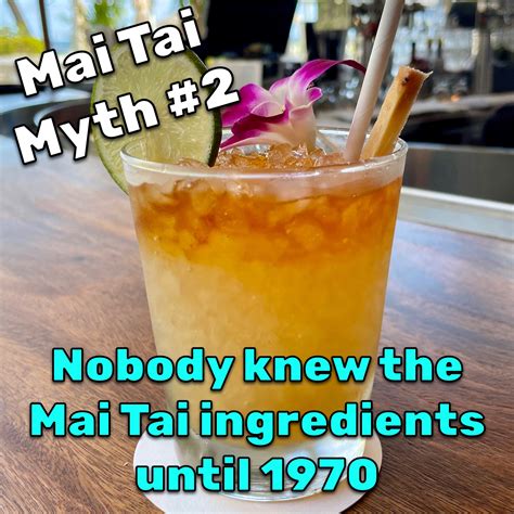 Mai Tai Myth Nobody Knew The Mai Tai Ingredients Until 1970 The