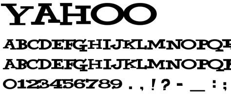 Yahoo Font Fancy Cartoon