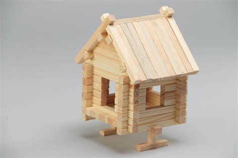 Buy Handmade Wooden Toy Meccano House 81 Pieces Eco Friendly