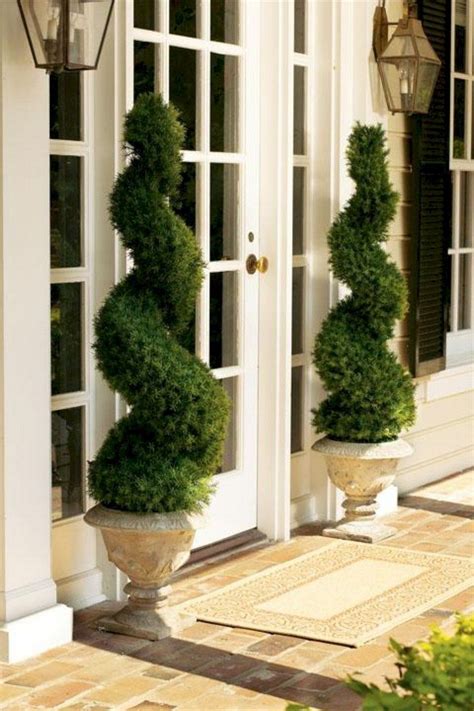 34 Awesome Front Porch Decorating Ideas Dream Garden Topiary Front