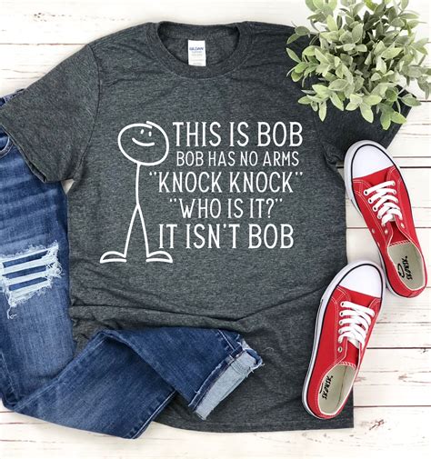 This Is Bob Bob Has No Arms Knock Knock Etsy