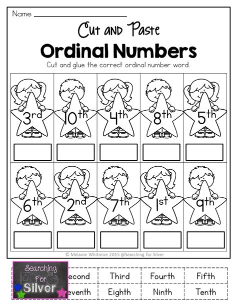Ordinal Numbers Kindergarten Activities Ordinal Numbers Worksheet