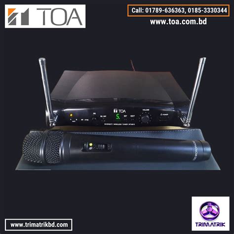 Toa Wm 5225 With Wt 5810 Uhf Wireless Microphone Toa Bangladesh