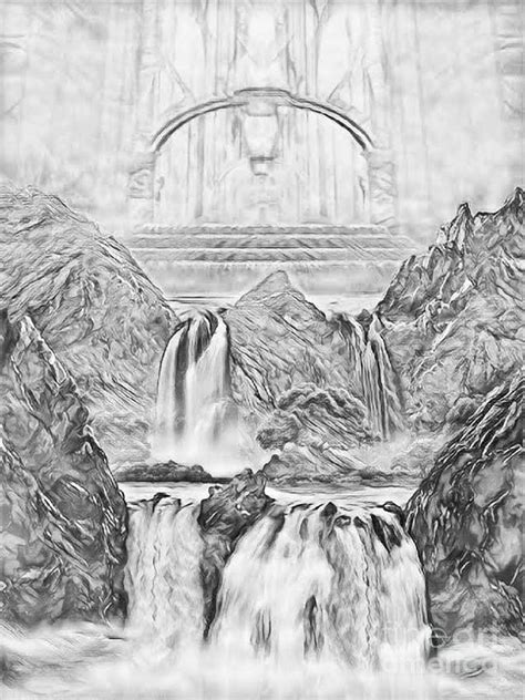 Gods Holy Hill Drawing Drawing By Todd L Thomas Pixels