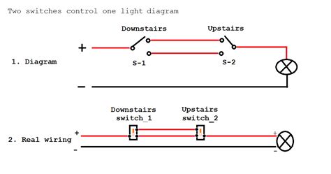 One Lamp Controlled By Three Switches Circuit Diagram