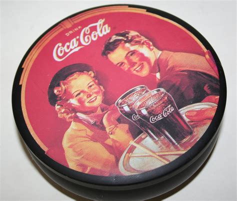 Vintage Round Tin Box Coca Cola 1988 Coca Cola Collectibles