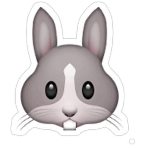 Rabbit Emoji Stickers By Brogy2323 Redbubble
