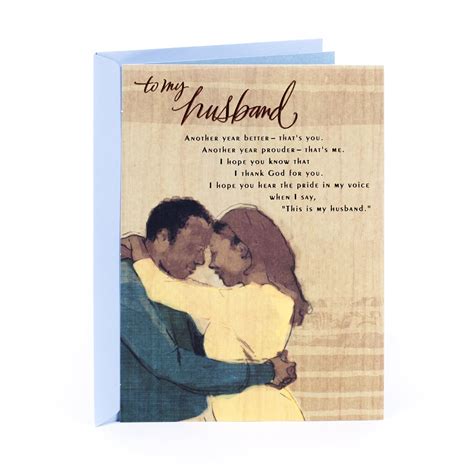 Hallmark Mahogany Birthday Greeting Card For Husband Painting Of
